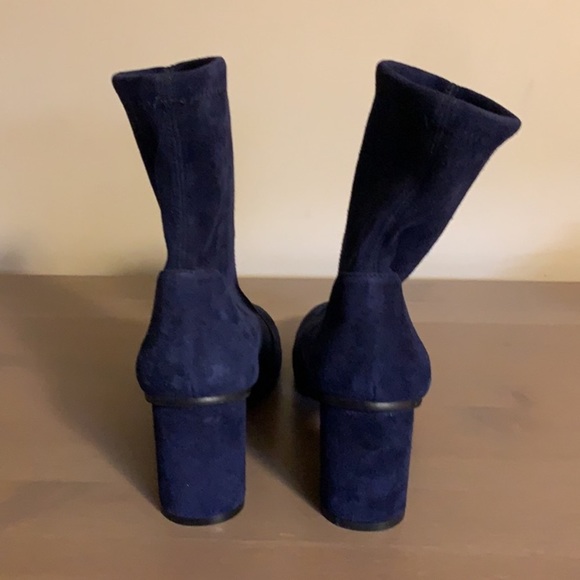 Stuart Weitzman “Margot” Blue Suede Ankle Boots - Women’s Size 7.5 - Picture 5 of 8